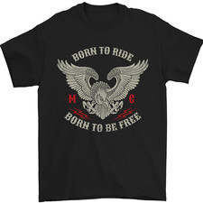 Born to Ride Biker Motorcycle Motorbike Mens T-Shirt 100% Cotton
