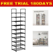 10 Tier Metal Shoe Rack Tall