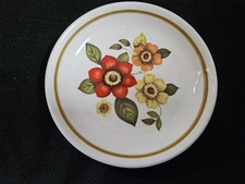Vintage Retro Floral Royal Worcester Palissy Trinket Dish Plate Saucer