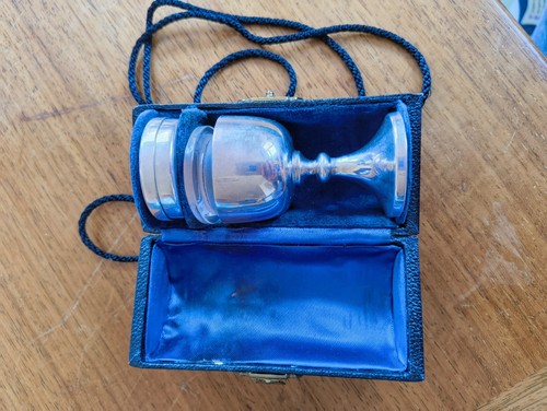 Solid silver travel communion - silver,