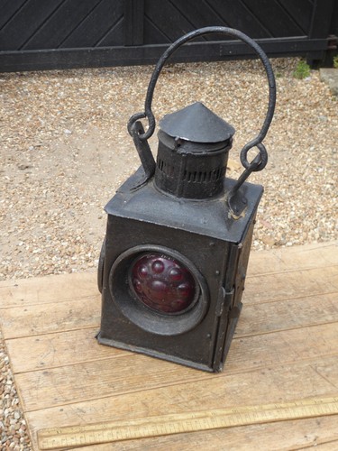 Antique railway lamp - antique, with