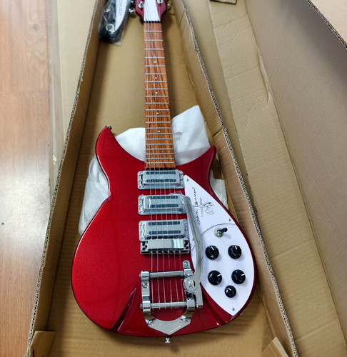 325 electric guitar metal red - metal,