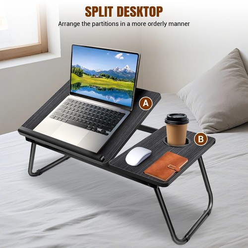 Foldable laptop bed - table, with