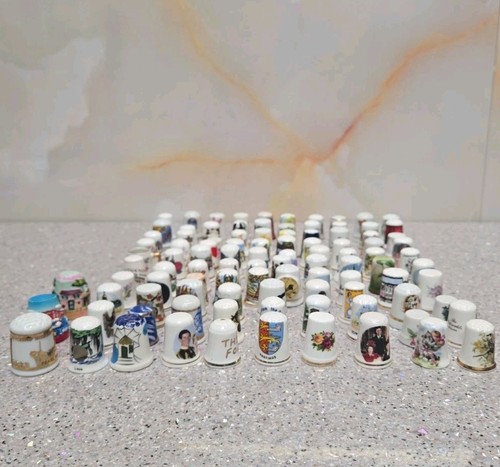 Thimbles 100 pcs approx - , mixed