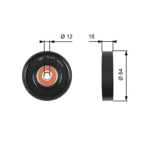 Gates t39177 tensioner - gates-oe,