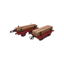 Hornby Series O Gauge No.1  Pair Timber Wagon 1930's Unboxed