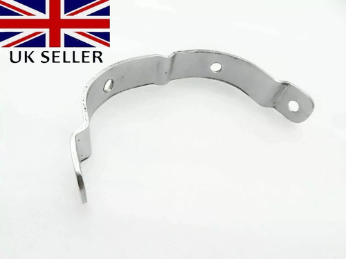 Rear chromed mudguard - chromed, stay