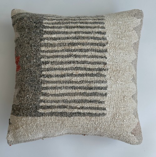 Handmade cushion cover - cover, grey
