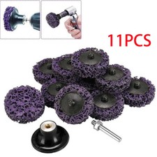 11PCS Poly Strip Disc Wheel 50mm Paint Rust Removal Clean Grinding Angle Grinder