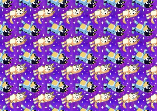 Bluey birthday gift wrap - bluey,
