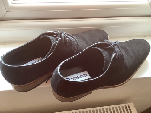 Mens lambretta black suede - black,