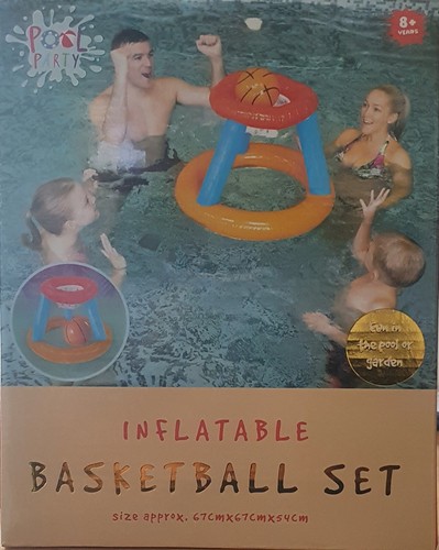 New inflatable basketball set - new,