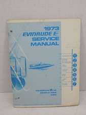 1973 Evinrude 6 hp fisherman 6302 6303  Outboard Motor Service Manual