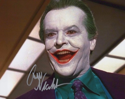 Jack nicholson signed 8x10 - signed,