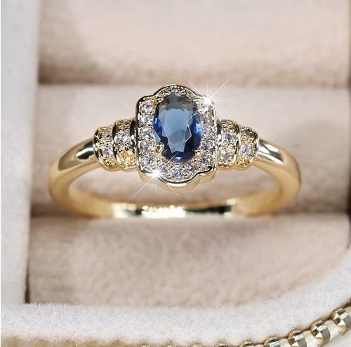 Blue sapphire style - blue, cz