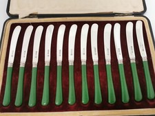 Set Of 12 Solid Silver Tea Or