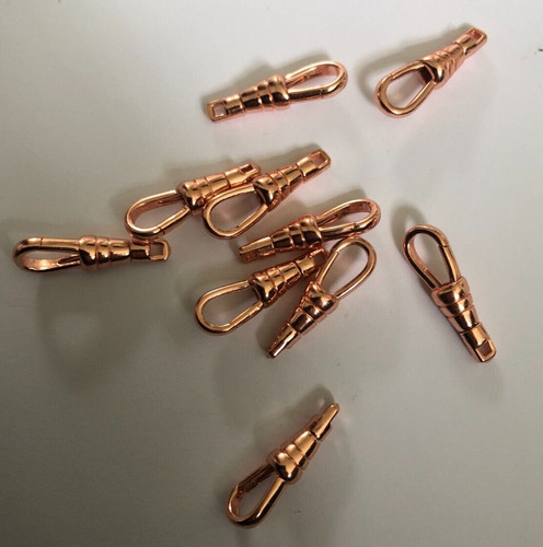 Clasp solid copper - 10, rose
