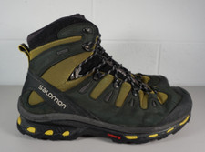 Mens Salomon Quest 4D 2 GTX Goretex Black Yellow Walking Hiking Boots - UK 12