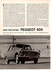 1962 PEUGOT 404 ~ ORIGINAL