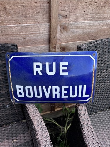 Vintage french street sign - vintage,