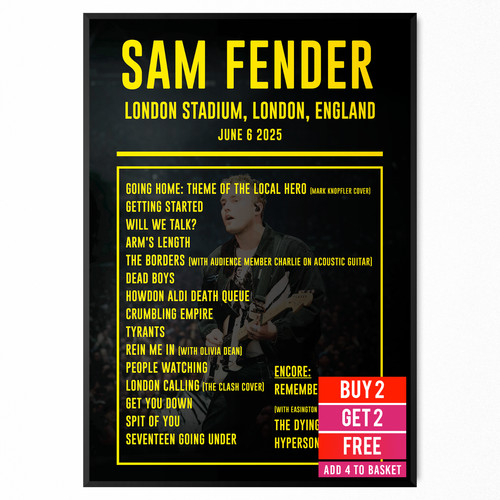 Sam fender setlist - sam,