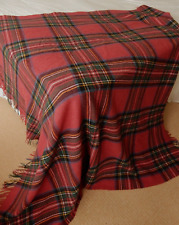 Vintage Wool Blanket Fringed