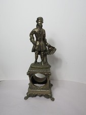 Antique MADE IN ITALY Bronzed  CLOCK Statue NO Clock / Weight  7.10lb  RARE