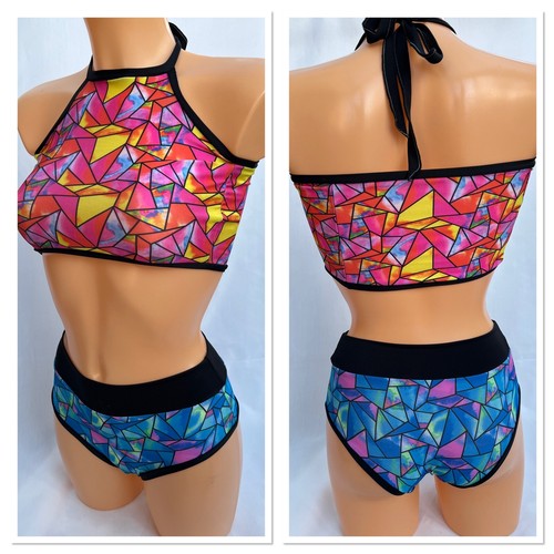 Half coloured rave outfit pole - half,