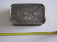 Parkinsons Pure Confectionery Doncaster Vintage Tin 15 x 10 x 5cm. Empty!
