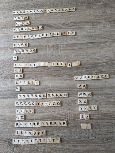 Crafting wooden scrabble tiles - crafting,