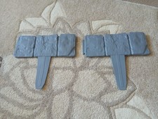 Stone Effect Lawn Border Edging for Garden in Grey 15M - Pack of 60 Pukkr