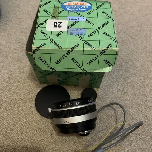 Cosmicar 16mm 4 lens - cosmicar,