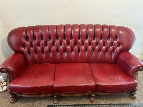 Vintage oxblood leather - vintage,
