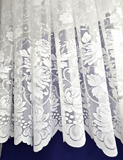White Lace Window Net Curtains