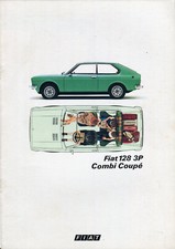Fiat 128 3P Combi Coupe (Berlinetta) 1976 Swedish market sales brochure