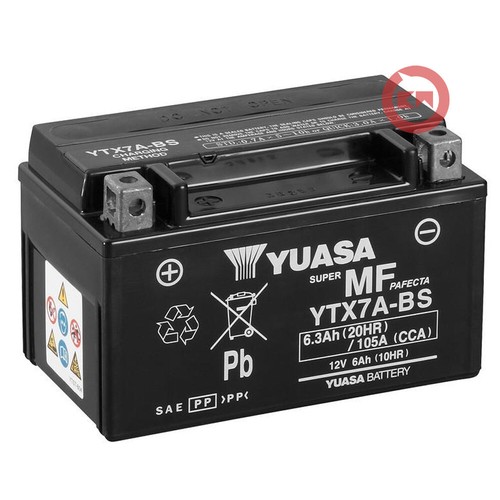 Yuasa ytx7a battery - 12v, 6ah