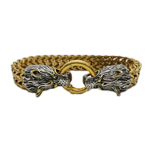 Nordic viking double wolf - double,