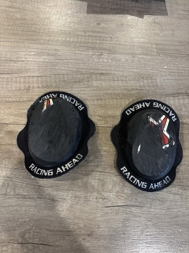 Well worn knee sliders - well,