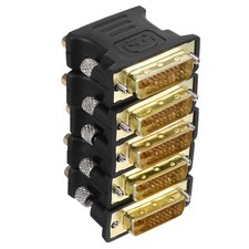  5 Pcs Monitor Adapter Vga Dvi Signal Converter Computer Connector