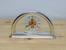 Vintage 1980s RHYTHM Quartz Skeleton Mantel Clock - Fully Working 