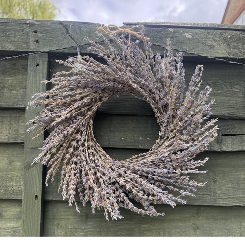 Dried lavender wreath - lavender,