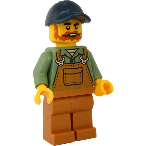 Lego farmer with - overalls, and