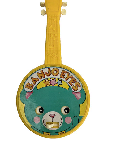 Vintage playright toy banjo - vintage,