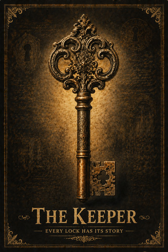 Vintage key poster antique - 27.,
