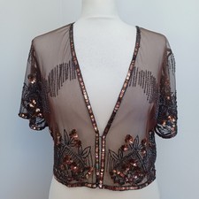 Vintage Monsoon Brown Beaded