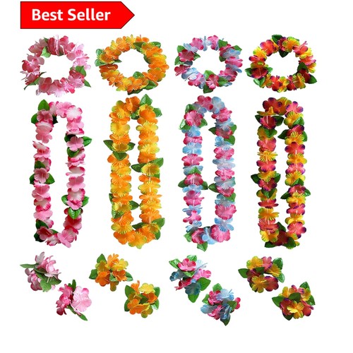 16pcs hawaiian party - hawaiian,