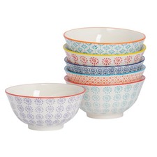 Hand-Printed Cereal Bowls -