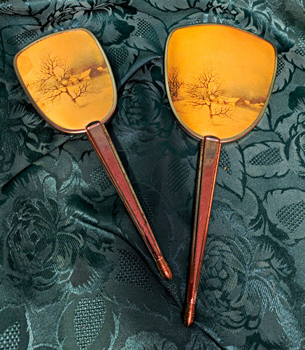 Vintage metal vanity hand - vintage,