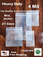 HEAVY DUTY 4 Mil Clear Zip