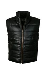 Men's Quilted Leather Black